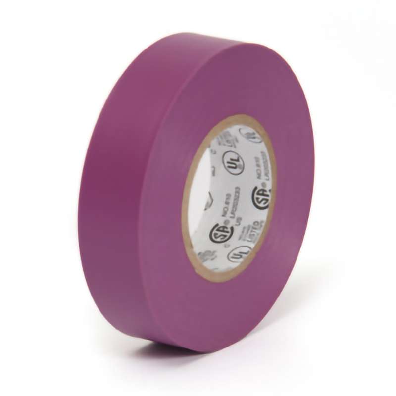 Electrical Tape, 3/4"x66', 1" Core, 7.0 mil, Purple, Economy Grade